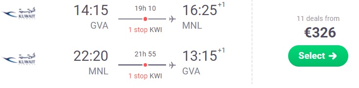 cheap flights geneva manila philippines asia