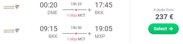 moscow bangkok milan