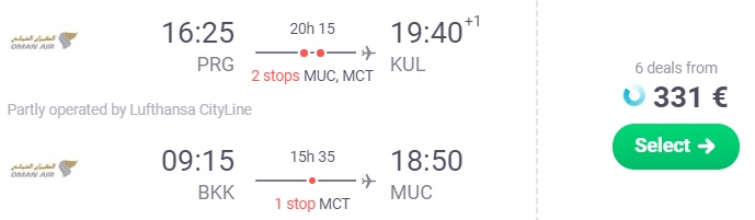 prague kuala lumpur munich
