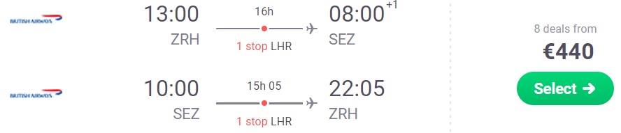zurich seychelles