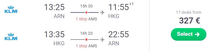 cheap flights stockholm hong kong