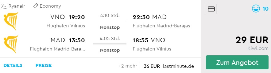 vilnius madrid