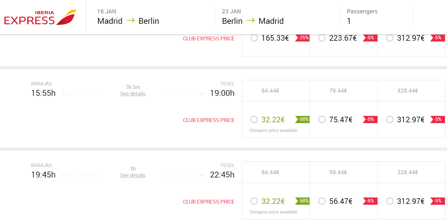 Iberia Express BLACK FRIDAY SALE