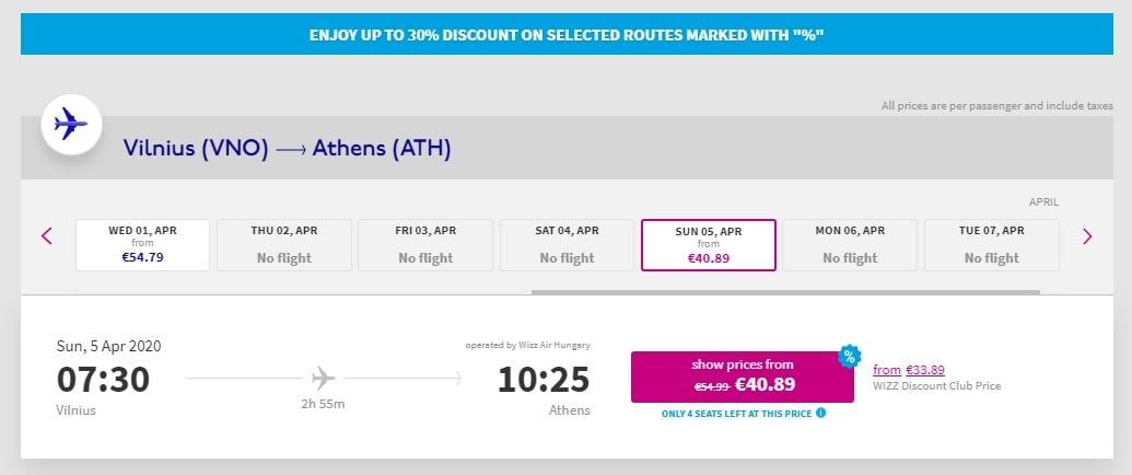 wizz air cyber monday sale 2019