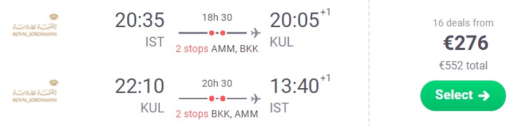 cheap flights istanbul kuala lumpur malaysia