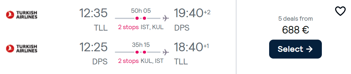 cheap flights tallinn bali