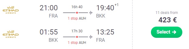 frankfurt bangkok