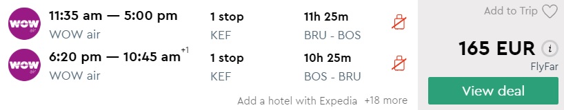 cheap flights brussels boston