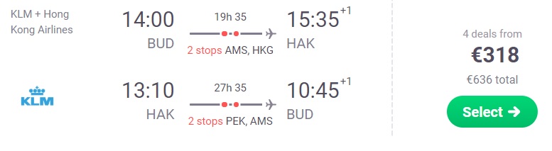 CHEAP Flights from Budapest to Haikou
