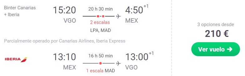 error fare spain mexico