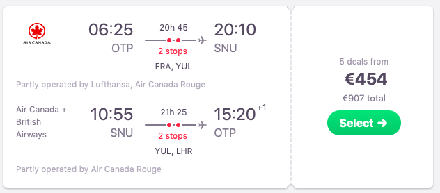 Flights from Bucharest to Santa Clara, Cuba
