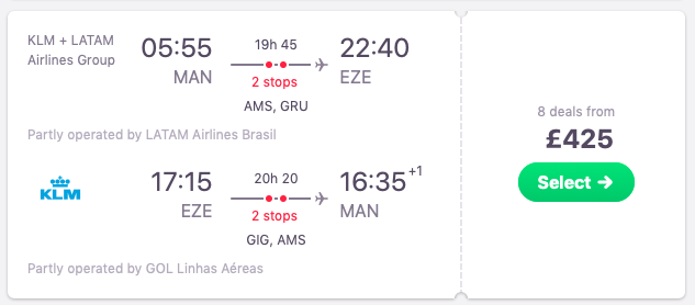 Flights from Manchester to Buenos Aires, Argentina