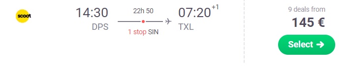 cheap flight denpasar berlin