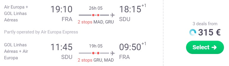 cheap flights frankfurt rio de janeiro