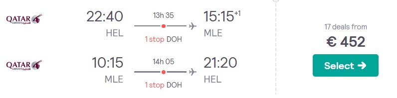 cheap flights to maldives from helsinki