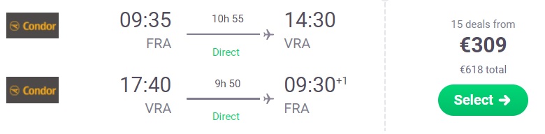 cheap flights germany varadero cuba