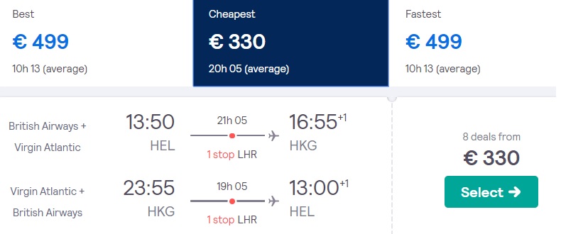 cheap flights helsinki hong kong