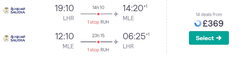 cheap flights london maldives