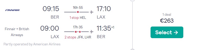 cheap flights berlin los angeles