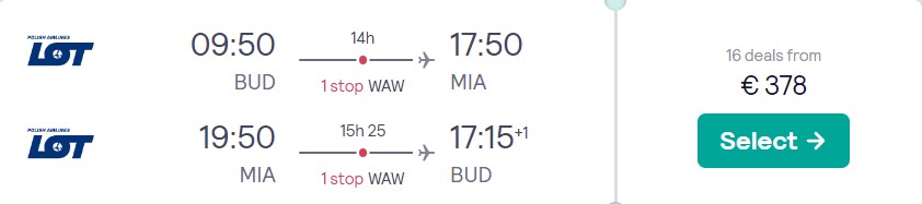 cheap flights budapest miami