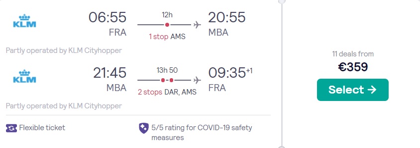 cheap flights frankfurt kenya