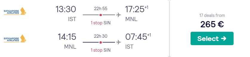 cheap flights istanbul philippines