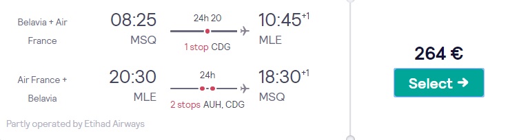 cheap flights minsk maldives