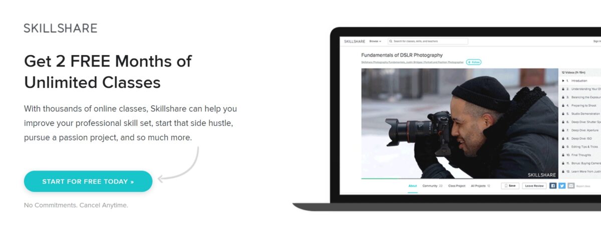 skillshare 2 months free premium