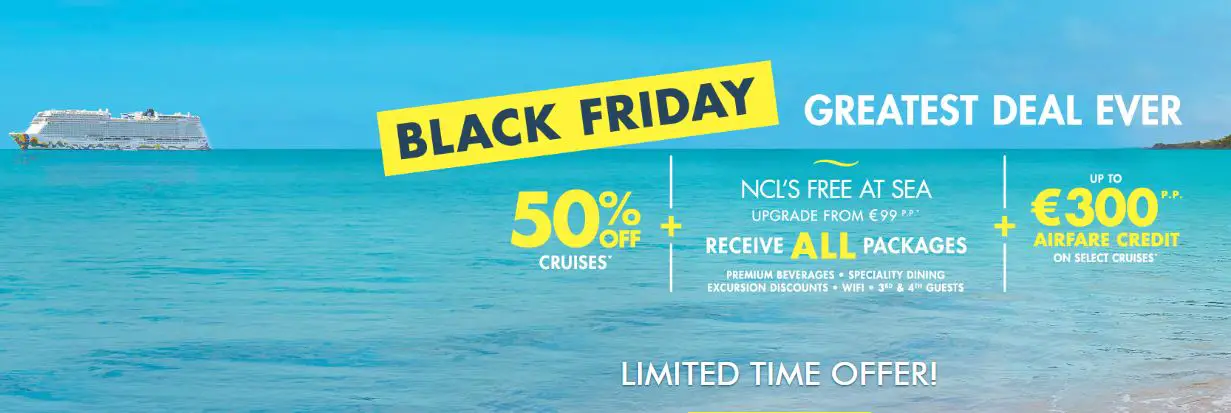 Norwegian Cruise Line BLACK FRIDAY SALE 2022