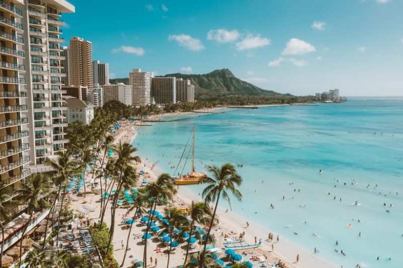 Honolulu_Waikiki Beach, Oahu