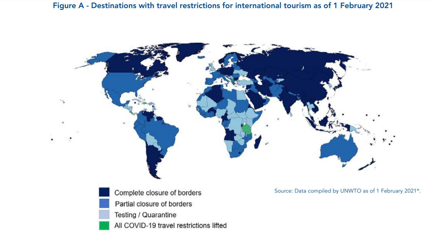 travel restrictions for international tourism