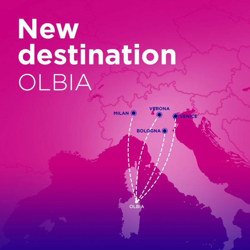 wizz air new routes from olbia