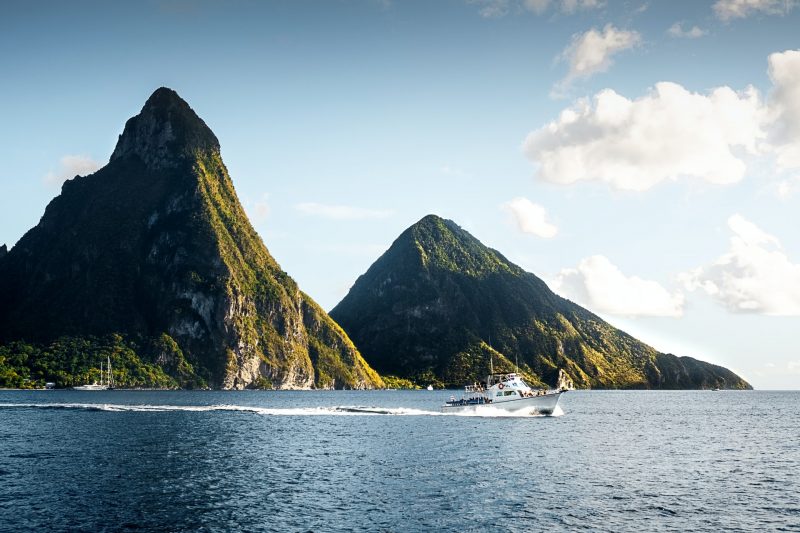 The Pitons & and the surroundings