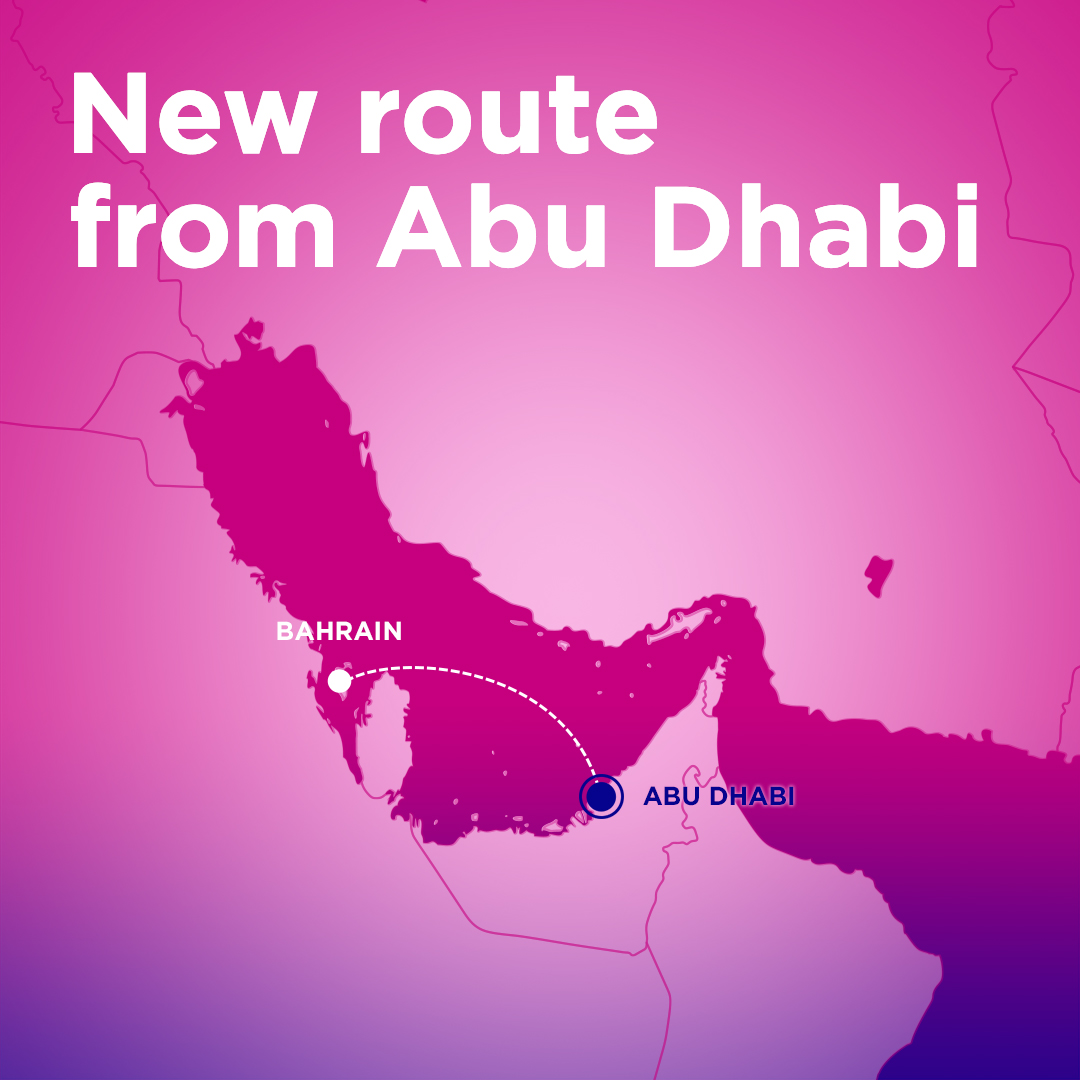 wizz air new route from abu dhabi to bahrain