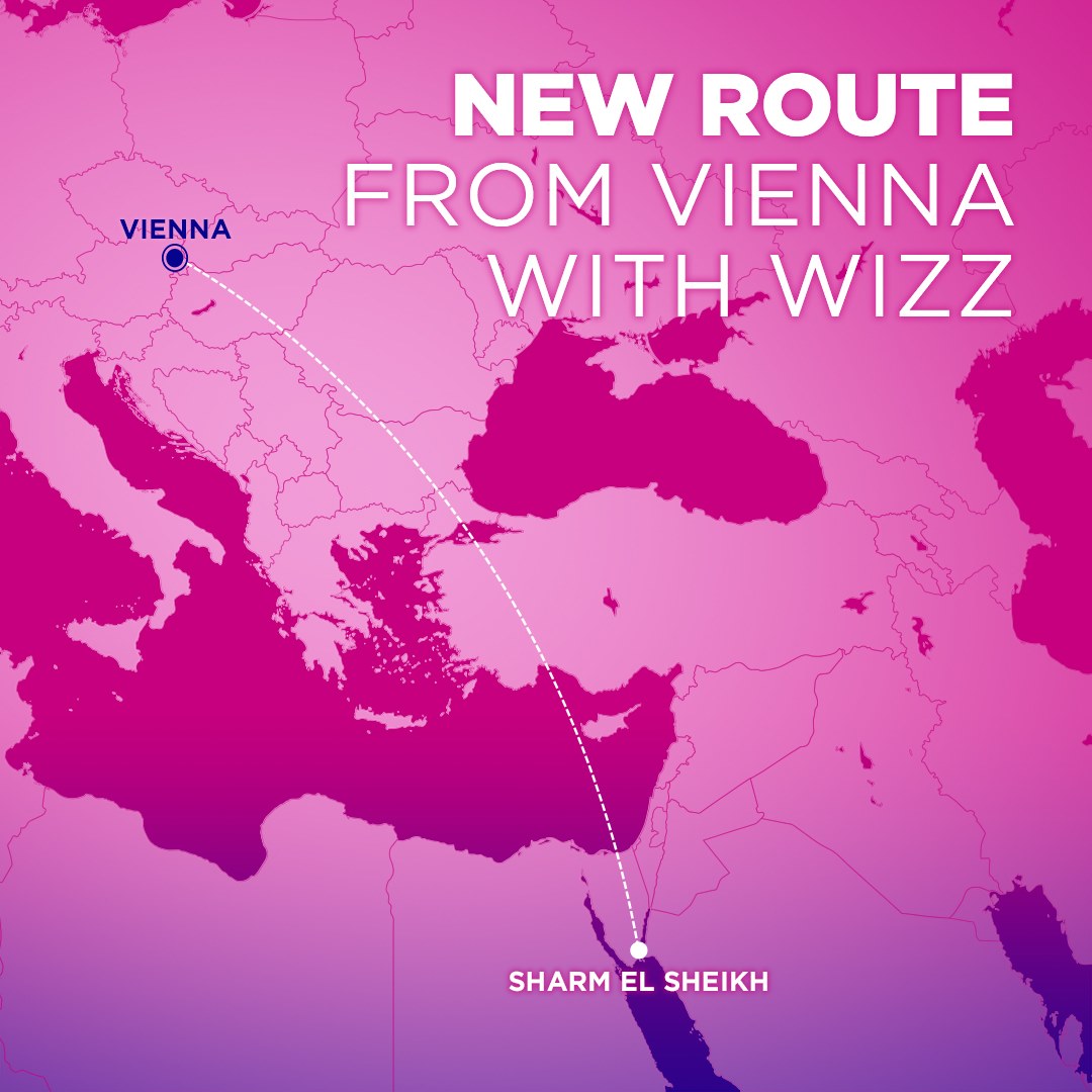 New WIZZ AIR route Vienna to Sharm El Sheikh (Egypt)