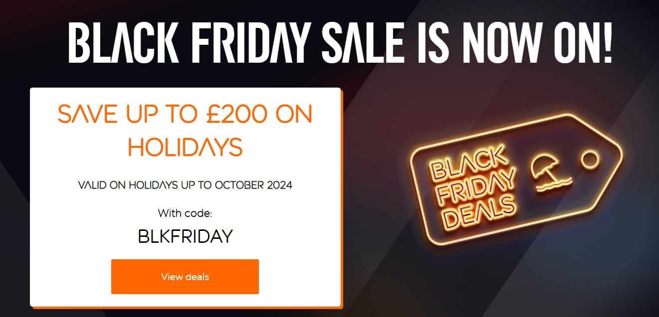 EasyJet BLACK FRIDAY SALE £200 OFF package holidays TravelFree