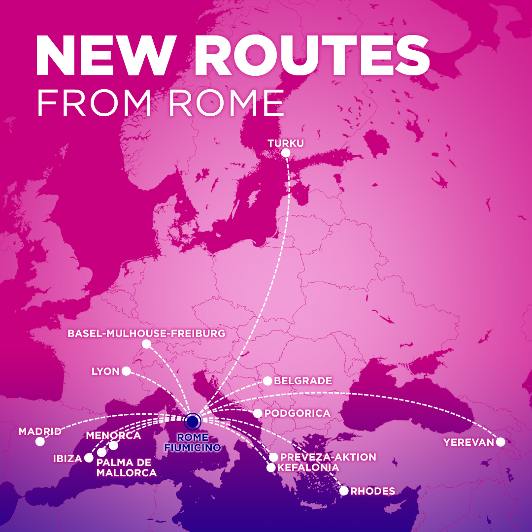 wizz air new routes from rome