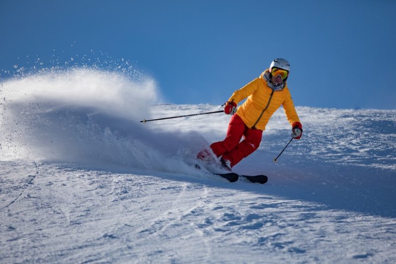 Skiing or snowboarding in Levi