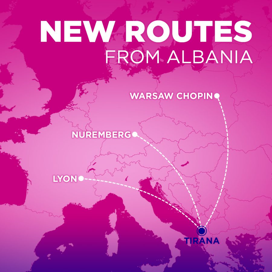 wizz air new routes from albania