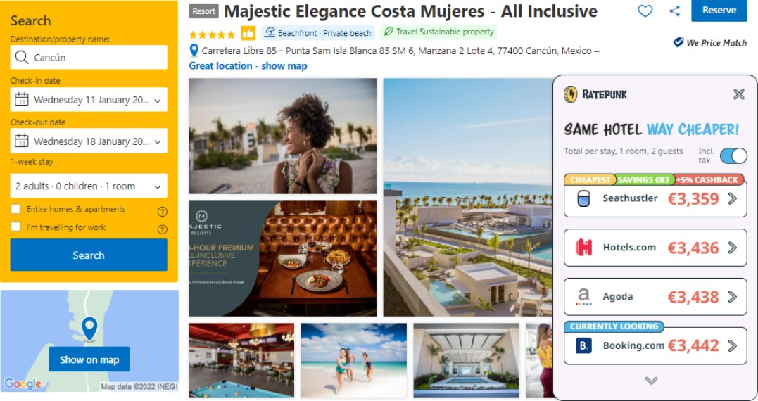 cancun high season hotel