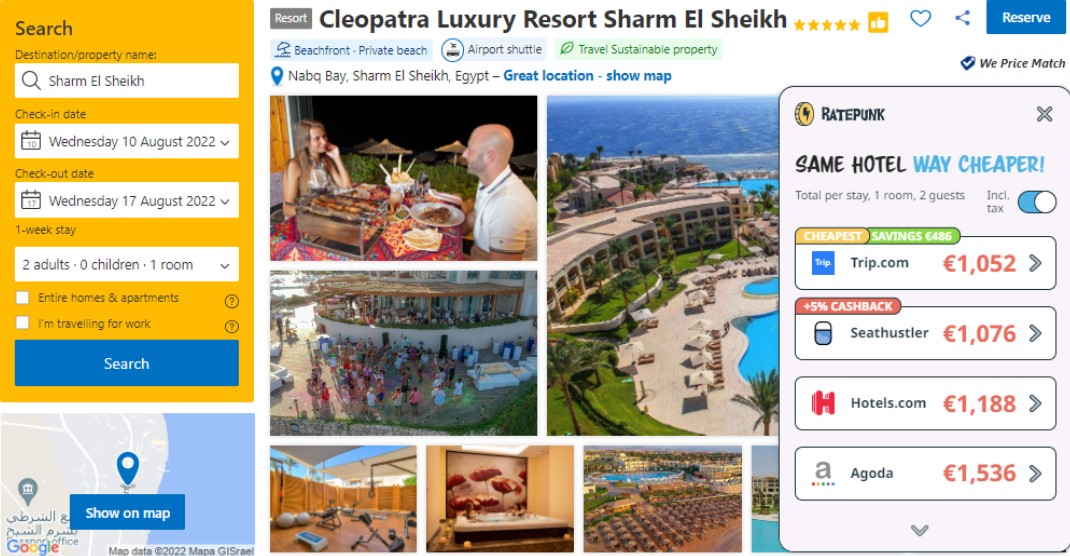 egypt hotel low season