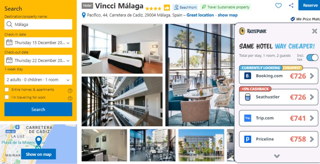 vincci malaga winter season