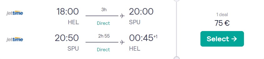 cheap flights helsinki split croatia