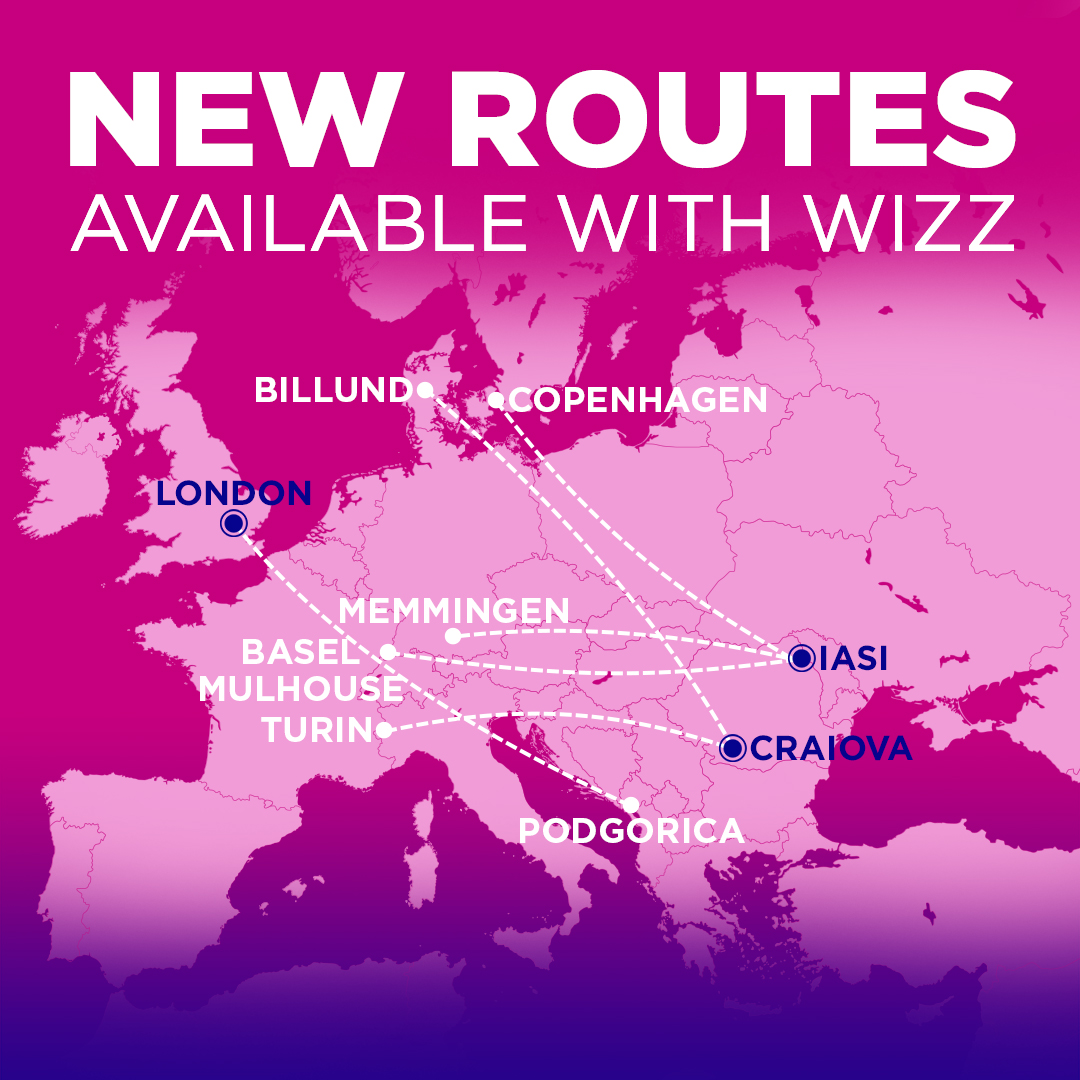 wizz air new routes from romania