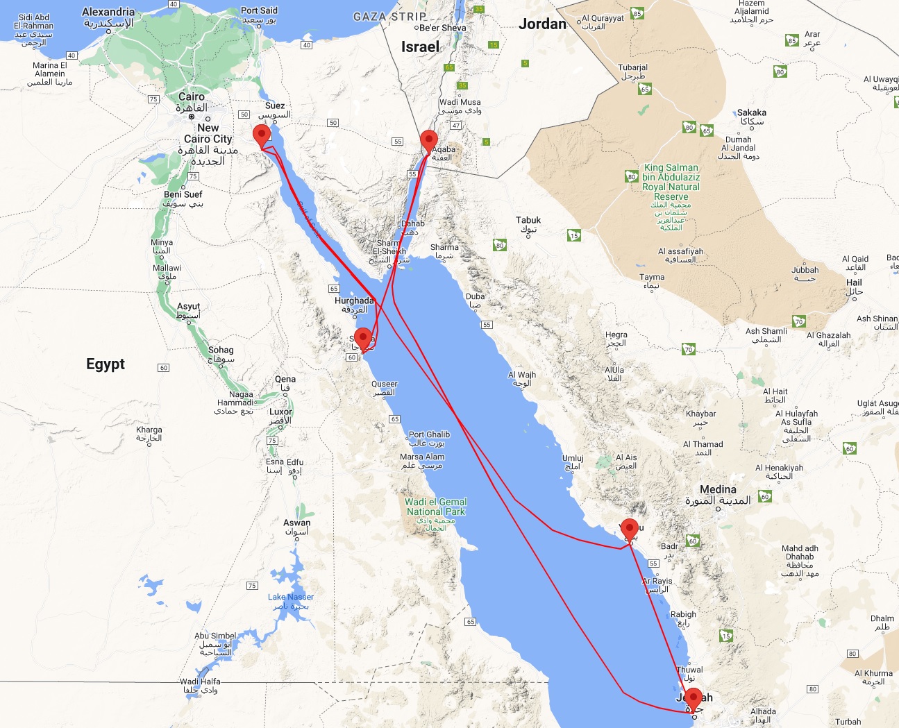 MSC Red Sea Cruise from Safaga Egypt