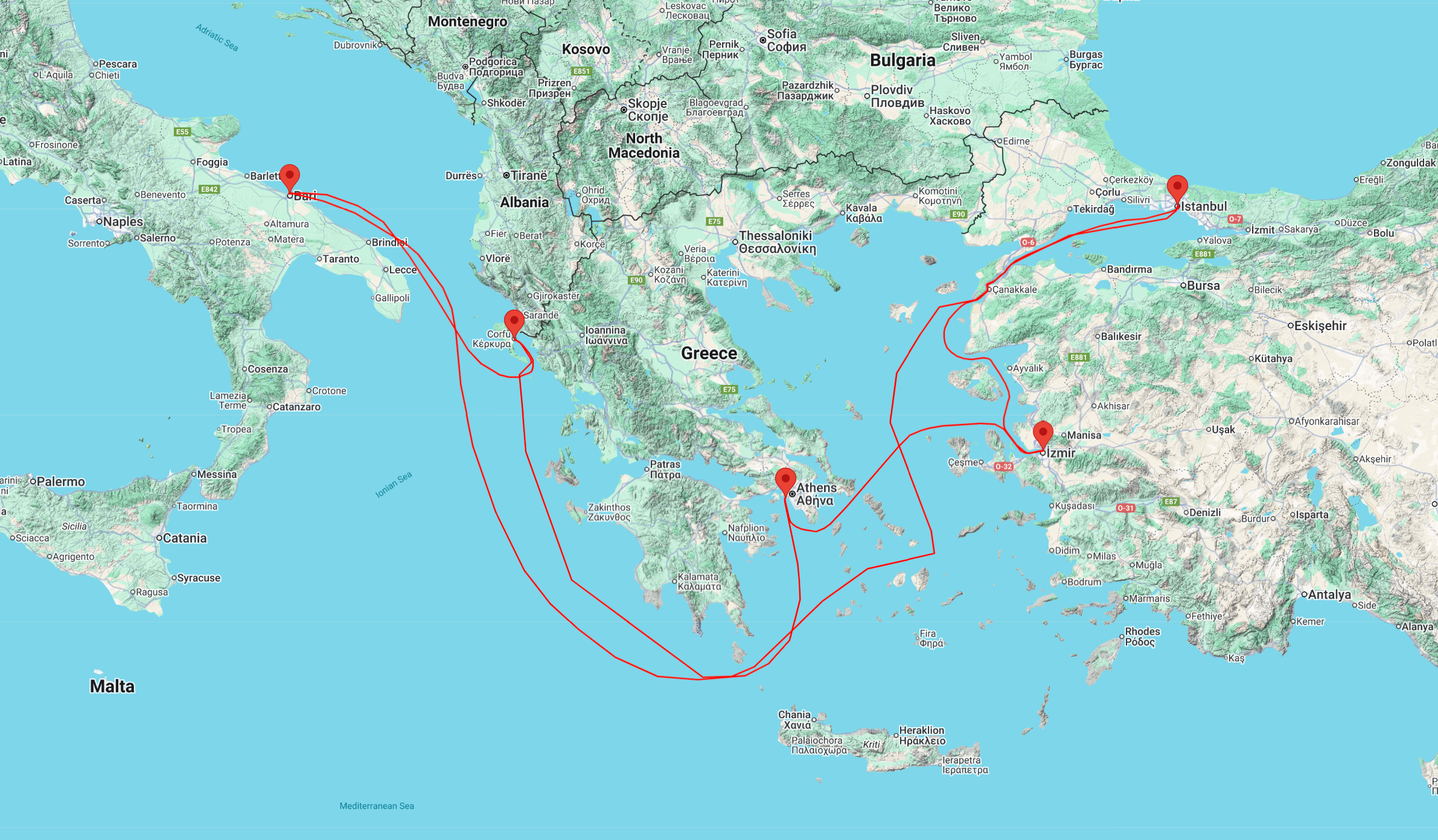 cruise from to istanbul