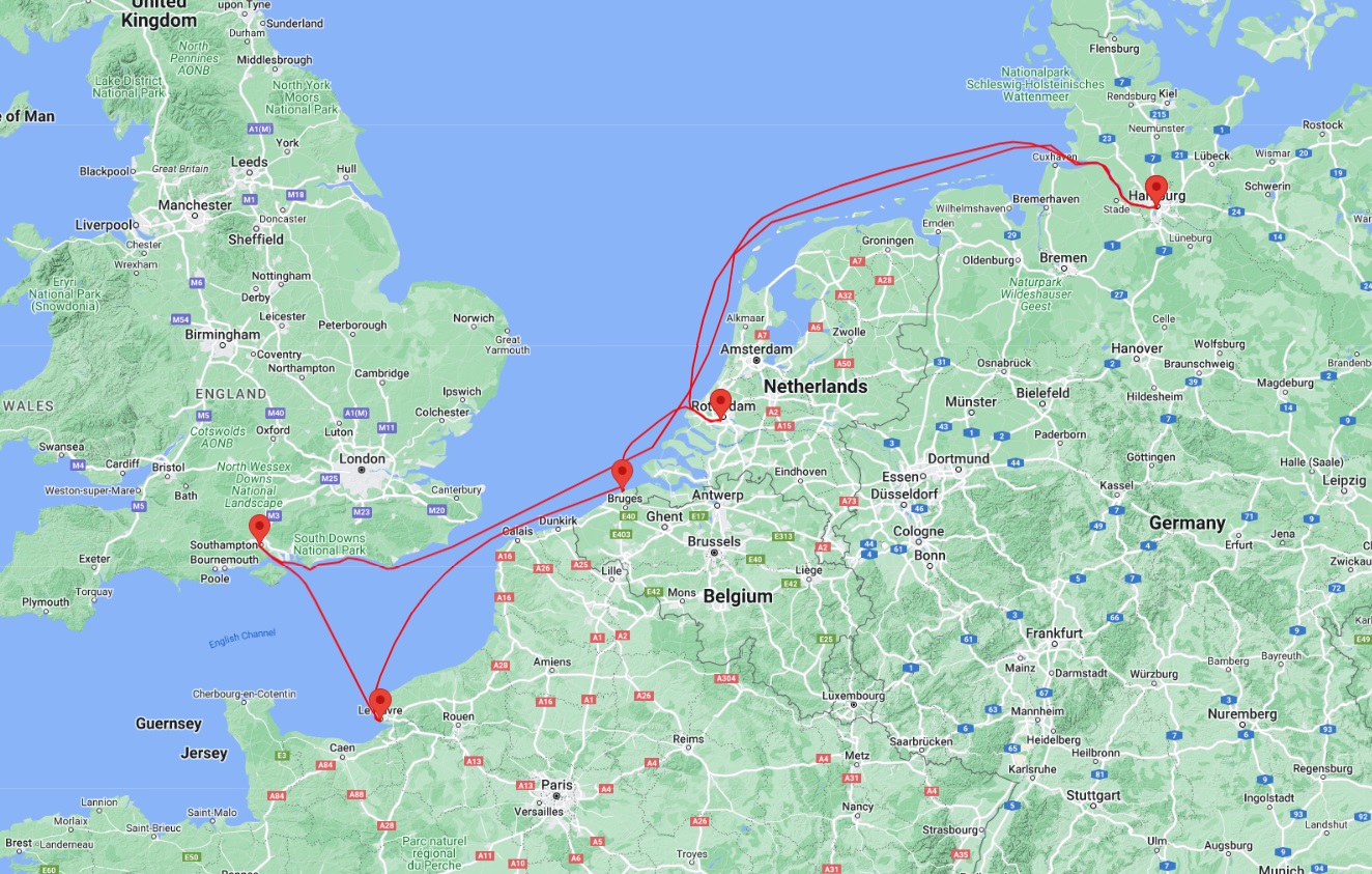 msc cruise from hamburg germany