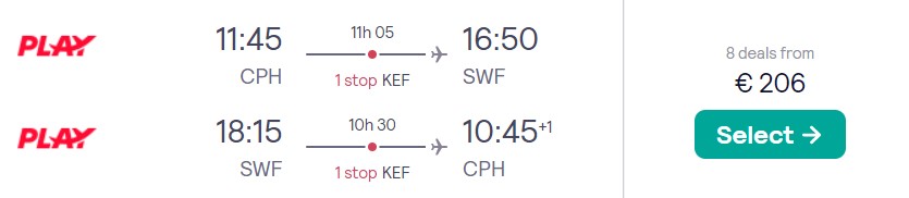 Cheap flights from Copenhagen to NEW YORK