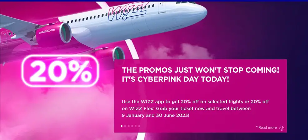 Wizz Air BLACK FRIDAY SALE CYBER MONDAY