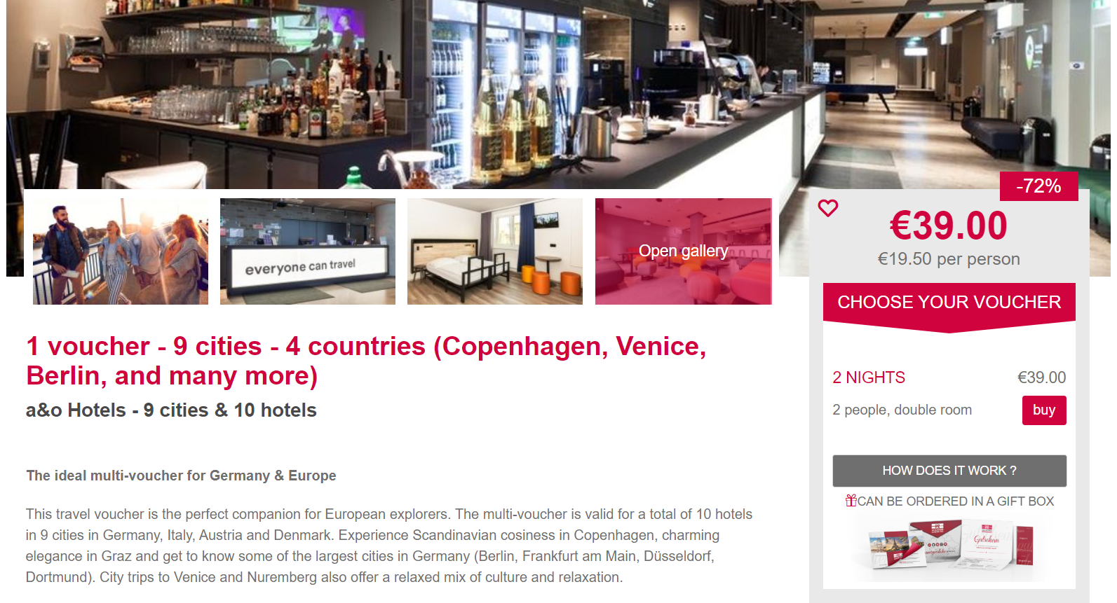 a&o Hotels SALE PROMO